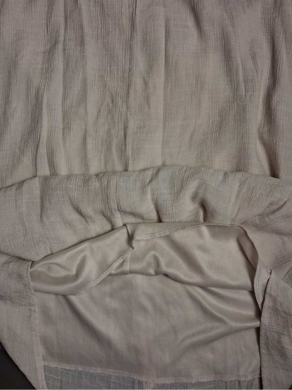 NAIF Cream Button-Front Square Neck Tunic Dress - Picture 6 of 6